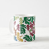 Farbige Blätter, MAtisse Style Kaffeetasse (Vorderseite Links)