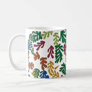 Farbige Blätter, MAtisse Style Kaffeetasse