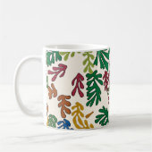 Farbige Blätter, MAtisse Style Kaffeetasse (Links)