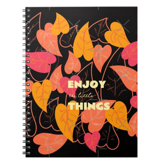 Farbige Blätter Notizblock (Vorderseite)