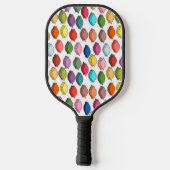 Farbige Blätter Pickleball Schläger (Rückseite)