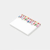 Farbige Blätter Post-it Klebezettel (angewinkelt)