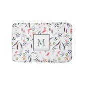 Farbige Blätter und Federn Badematte (Vorderseite)