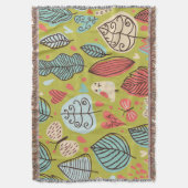 Farbige Blätter werfen Blanket Decke (Vorderseite Vertikal)