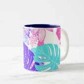 Farbige Blätter Zweifarbige Tasse (VorderseiteRechts)