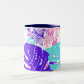 Farbige Blätter Zweifarbige Tasse (Mittel)