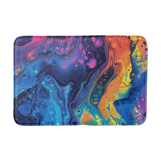 Farbige blaue Akrylsäure, Hübsches Wasser flüssig Badematte (Vorderseite)