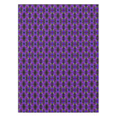 Farbige blaue Lila Brush-Wirbel Abstrakt Tischdecke (Vorderseite)