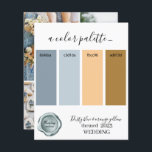 Farbige blaue und orange gelbe Hochzeitsfarben Pal<br><div class="desc">Farbige blau-orange-gelbe Hochzeitsfarben Palette Karte 2023</div>
