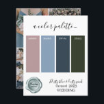 Farbige blaue und staubige rosa Hochzeitsfarben Pa<br><div class="desc">Blau und rosa Hochzeitsfarben Palette Karte 2023</div>