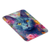 Farbige Blaukatze Magnet (Rechte Seite)