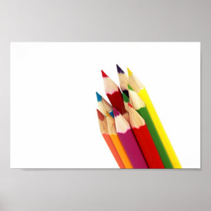 Farbige Bleistift-Bündel von Petr Kratochvil-Poste Poster