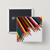 Farbige Bleistift-Ecke Button (Vorne & Hinten)
