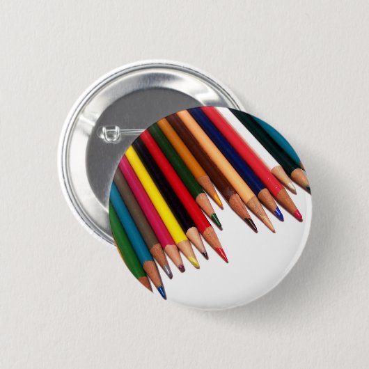 Farbige Bleistift-Ecke Button (Vorne & Hinten)