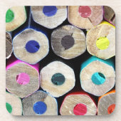 Farbige Bleistift Ends Cork Untersetzer (Vorderseite)