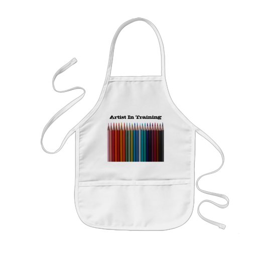 Farbige Bleistift-Kinderkünstler-Schürze Kinderschürze (Vorne)