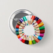 Farbige Bleistift-Knöpfe Button (Vorne & Hinten)
