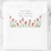 Farbige Bleistift-, Pen- und Tintenpatronen Rechteckiger Aufkleber (Tasche)