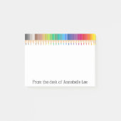 Farbige Bleistift-Perfektion Post-it Klebezettel (Vorderseite)