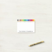 Farbige Bleistift-Perfektion Post-it Klebezettel (Auf Schreibtisch)