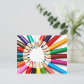Farbige Bleistift-Postkarte Postkarte (Stehend Vorderseite)