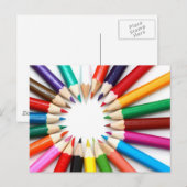 Farbige Bleistift-Postkarte Postkarte (Vorne/Hinten)