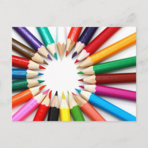 Farbige Bleistift-Postkarte Postkarte