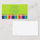 Farbige Bleistift-Visitenkarte Visitenkarte (Vorne/Hinten)