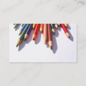 Farbige Bleistift-völlig kundengerechte Visitenkarte (Rückseite)