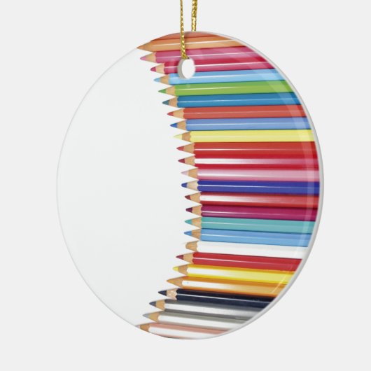 Farbige Bleistifte Keramik Ornament (Links)