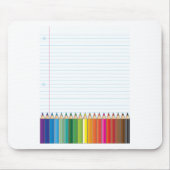 Farbige Bleistifte Mousepad (Vorne)