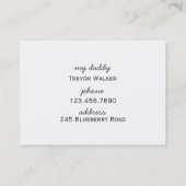 Farbige Bleistifte Playdate Karte (Rückseite)