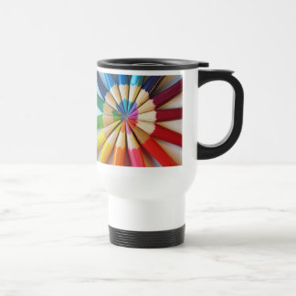 Farbige Bleistifte - Reise-Tasse Reisebecher