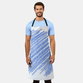 Farbige Bleistiftkratzung Schürze (Getragen)