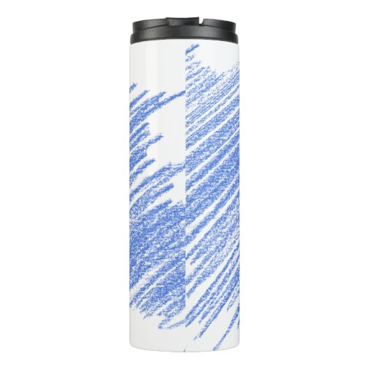 Farbige Bleistiftkratzung Thermosbecher (Rückseite)