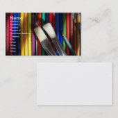 Farbige Bleistiftkunst des Kunst-Künstlers Visitenkarte (Vorne/Hinten)