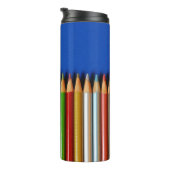 Farbige Bleistiftstifte Thermosbecher (Nach rechts gedreht)