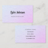 Farbige Blende / Papiertextur Visitenkarte (Vorne/Hinten)