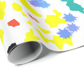 Farbige Blobs Geschenkpapier (Rolleneckpunkt)
