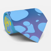Farbige Blobs Krawatte (Gerollt)
