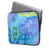 Farbige Blobs Laptopschutzhülle (Vorderseite Links)