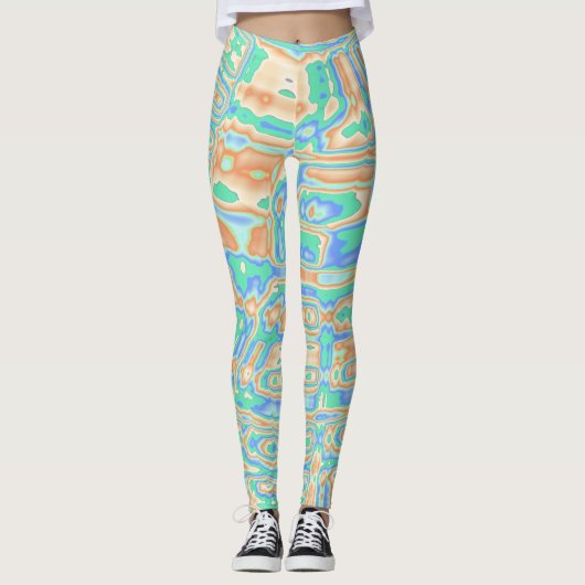 Farbige Blobs Leggings (Vorderseite)