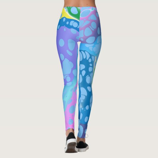 Farbige Blobs Leggings (Rückseite)