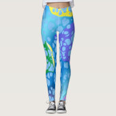 Farbige Blobs Leggings (Vorderseite)