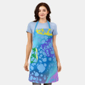 Farbige Blobs Schürze (Getragen)