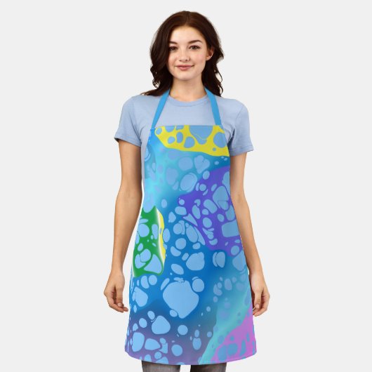 Farbige Blobs Schürze (Getragen)