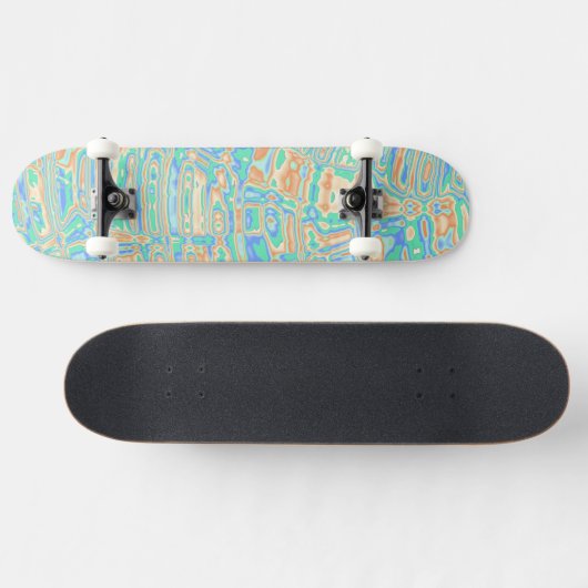 Farbige Blobs Skateboard (Horizontal)