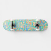 Farbige Blobs Skateboard (Horizontal)