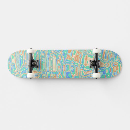 Farbige Blobs Skateboard (Horizontal)