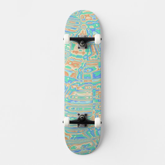 Farbige Blobs Skateboard (Vorderseite)